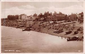 DEAL KENT UK THE BEACH~EXCEL SERIES PHOTO POSTCARD 1946 PSTMK