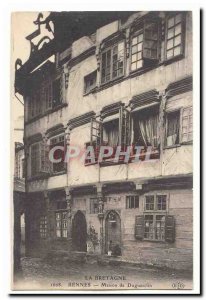 Rennes Old Postcard House Duguesclin