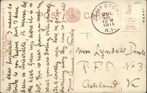 Jamestown Rhode Island RI Waterfront c1910 Vintage Postcard