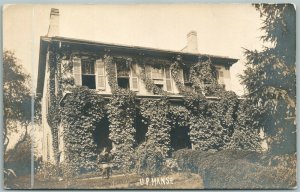 NEWVILLE PA UNITED PRESBYTERIAN MANSE HOUSE ANTIQUE REAL PHOTO POSTCARD RPPC