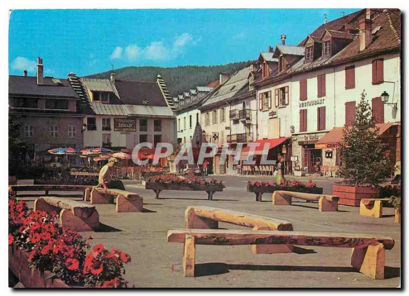 Postcard Modern Tourist Alps Villard de Lans (altitude 1050 meters) Place de ...