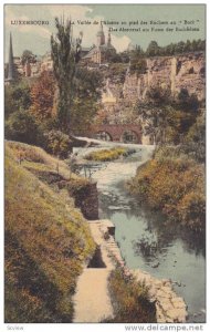 La Vallee De l'Alzette Au Pied Des Rochers Du Bock, Bridge, Luxembourg, 190...