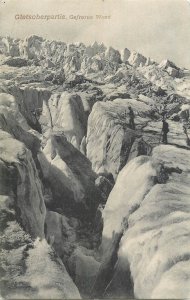 Mountaineering Austria Gefrorne Wand Glacier crevasse 1906