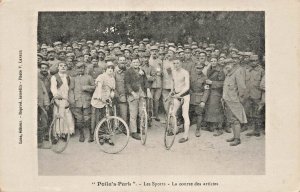 VERDUN FRANCE~Poilu's Park. Les Sports La course des artistes POSTCARD