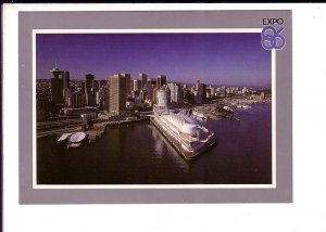Aerial Downtown, Inner Harbour Vancouver, British Columbia Expo 86