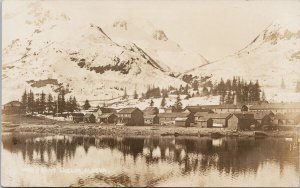 Fort Liscum AK (spelling error) Valdez Alaska Unused Real Photo Postcard G51