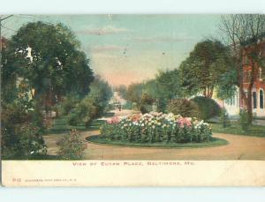 Pre-1907 EUTAW PLACE Baltimore Maryland MD v4084