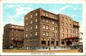 Postcard Osburn Hotel in Eugene, Oregon