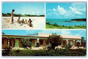 Anguilla West Indies Postcard Rendezvous Bay Hotel c1950's Multiview