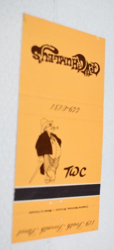 T. W. Chumley's 30 Rear Strike Matchbook Cover