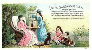 Ayer C Dr J Card Co Trade Victorian Lowell Mass. Sarsaparilla 1850s-78 Ayers