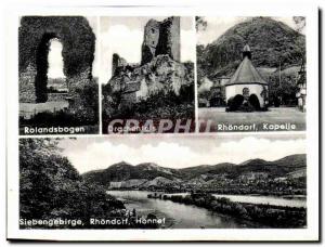 Postcard Modern Rolandsbogen Drachentcls Rhondort Kapelle Siebengebirge rhond...