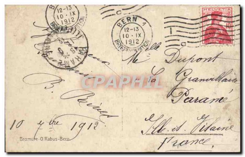 Muenster - Bern 100m - Old Postcard