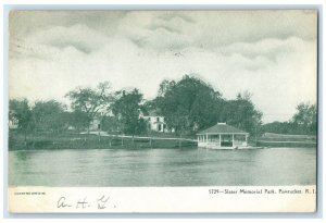 1906 Slater Memorial Park Lake River Pawtucket Rhode Island RI Vintage Postcard