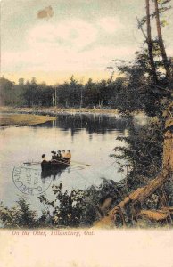 On The Otter River Tillsonburg Ontario Canada 1906 postcard