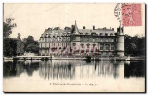 Old Postcard Chateau de Rambouillet islands View