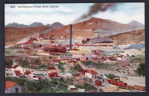h1348 - GLOBE Arizona 1920s Old Dominion Works Postcard
