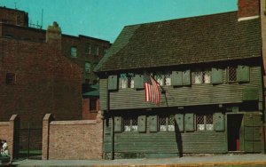 Postcard Paul Revere Oldest Residence House In The City Boston Massachusetts MA