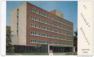 St. Joseph's Hospital, LANCASTER, Pennsylvania, 40-60's