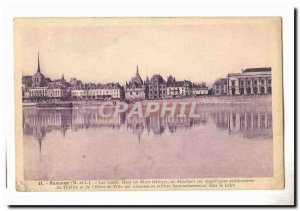 Saumur Old Postcard Docks In feerique decor stand out the beautiful architect...