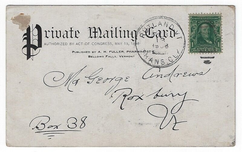 Saxtons River, Vermont, Early Views of Bridge, Twin Falls and Swimming Hole 1907 United States