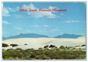 1980 White Sands National Monument Alamogordo Las Cruces New Mexico NM Postcard