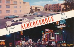 Greetings from Albuquerque NM, New Mexico - Univ of NM - Central Ave