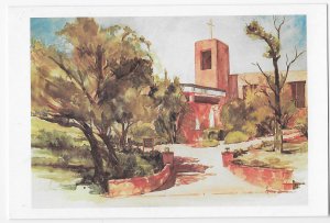 From a Watercolor St John Vianney Catholic Church Sedona AZ 4 by 6