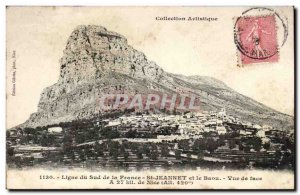 Old Postcard South Line of France and St Jeannet Baou Front View