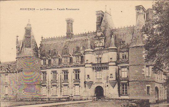 France Maintenon Le Chateau Facade Renaissance