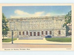 Unused Linen MUSEUM SCENE Worcester Massachusetts MA d9579