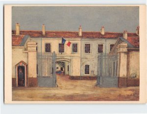 Postcard La Caserne Painting by Maurice Utrillo