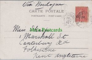 Genealogy Postcard - Sharp, 1 Marshall Street, Folkestone, Kent GL1291