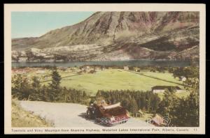 Townsite and Vimy Mountain from Akamina Highway