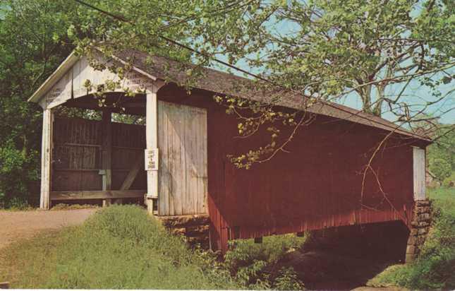 Billie Creek Covered Bridge - Williams Creek, Parke County, Indiana