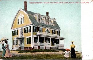 Fairfield, ME Maine BANCROFT FOOTE COTTAGE~BOYS Good Will Farm ca1910's Postcard