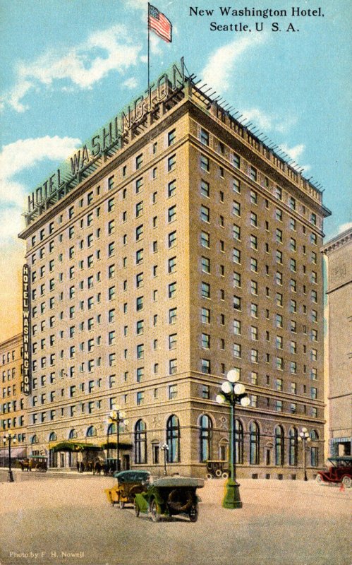 Washington Seattle New Washington Hotel Curteich