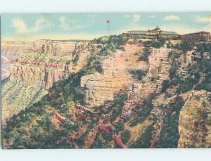 Unused Linen HOTEL SCENE Grand Canyon National Park Arizona AZ B1181