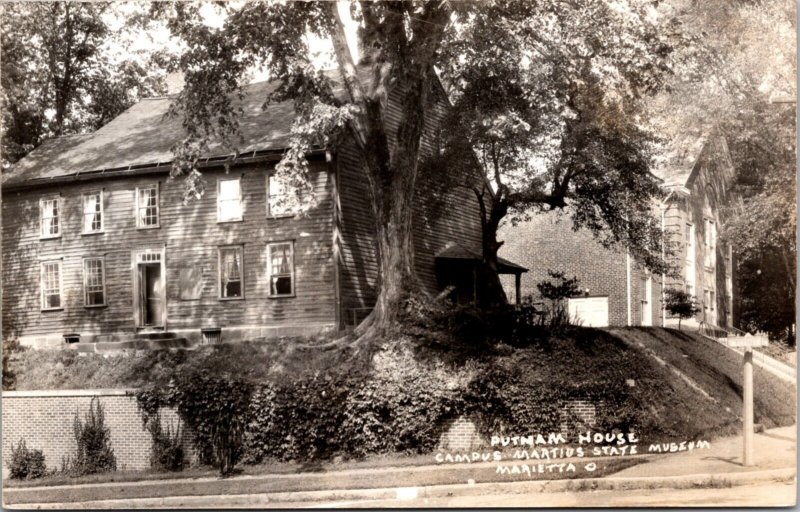 Real Photo Postcard Putnam House Campus Martius State Museum Marietta Ohio