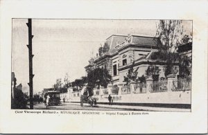 Argentina Hospital Francais a Buenos Aires Vintage Postcard C082