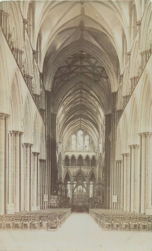 INTERIOR OF Cathedral Church of the Blessed Virgin Mary , SALISBURY , UK