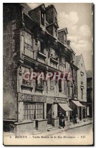Postcard Old House Rue Vielle Bayeux Welcome Coifeur