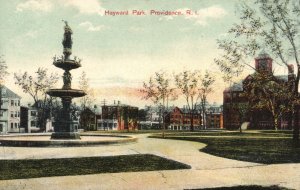 Vintage Postcard View In Hayward Park Providence Rhode Island RI W.R. White Pub.