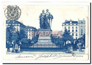Switzerland Old Postcard Remembrance Geneva