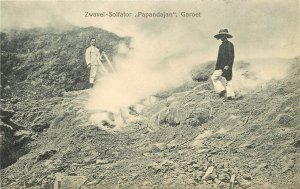 c1907 Indonesia Postcard; Zwavel-Solfator 'Papandajan' Garoet Volcano Steam Vent