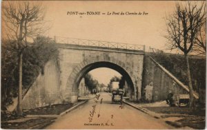 CPA PONT-sur-YONNE - Le pont du cbemin fer (147165)