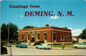 Post Office Greetings From Deming NM Vintage Postcard Q58