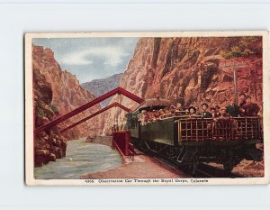 Postcard Observation Car Through the Royal Gorge, Colorado