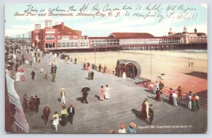 State View~Atlantic City NJ~Steel Pier & Boardwalk~Hats~Beach~IPCC~Vintage PC