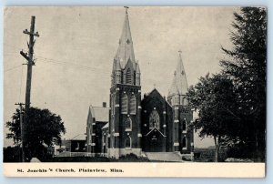 Plainview Minnesota MN Postcard St Joachin Church Building Exterior 1910 Vintage